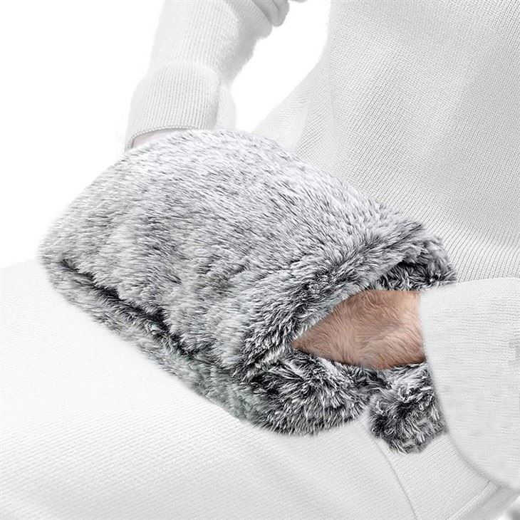 Grey fur Hot Water Bottle Cover suppliers